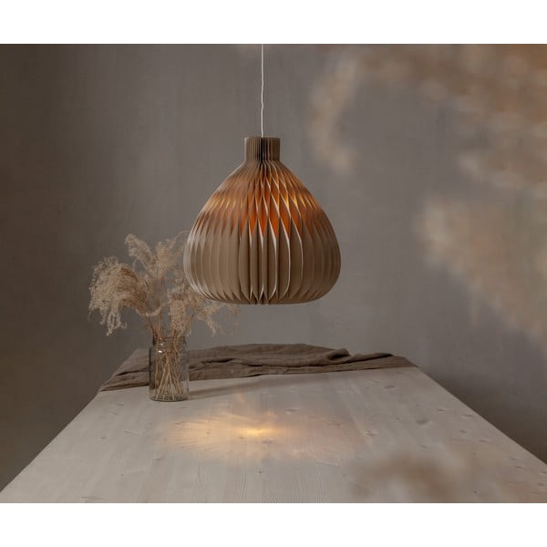 Paralume marrone chiaro ø 38 cm Honeycomb - Star Trading-image-4