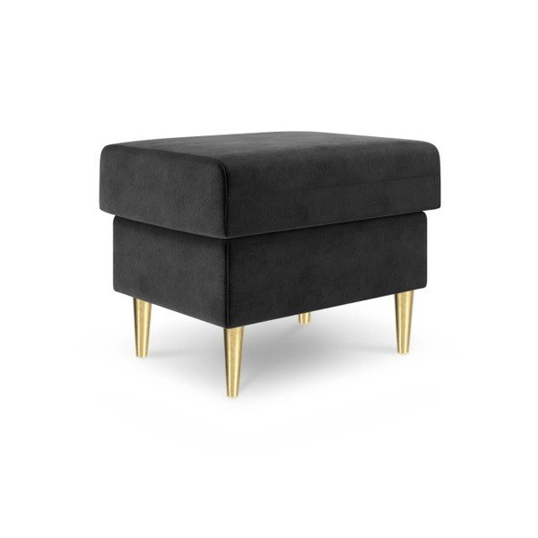 Pouf Muguet grigio scuro, 60 x 45 cm - Mazzini Sofas