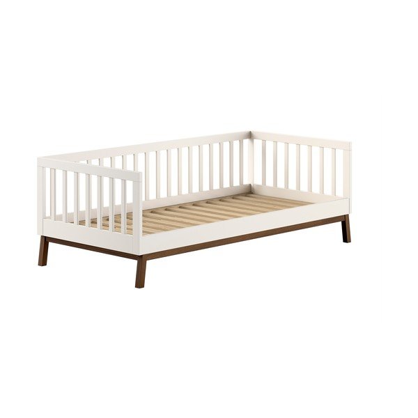 Letto da bambini beige in pino massiccio con rete inclusa 90x200 cm Sezane – Vipack