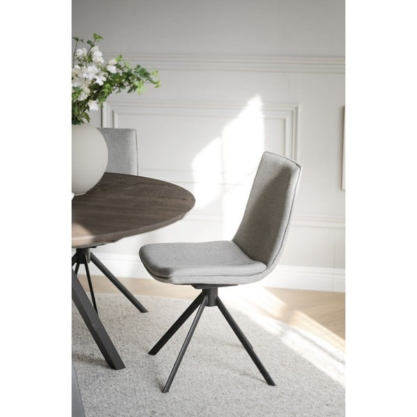 Sedie da pranzo girevoli beige in set di 2 Lowell - Rowico-image-1