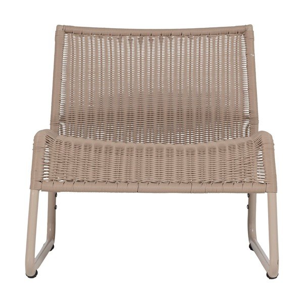 Poltrona da esterno beige in rattan artificiale West – WOOOD-image-2