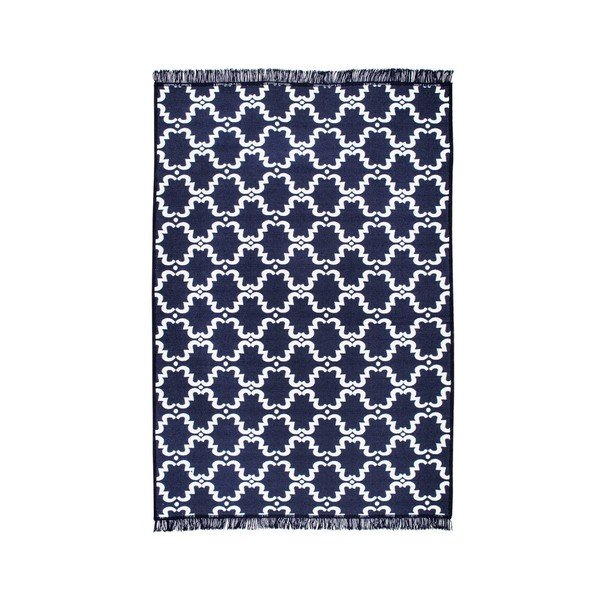 Tappeto bifacciale blu e bianco Risus, 160 x 250 cm - Cihan Bilisim Tekstil