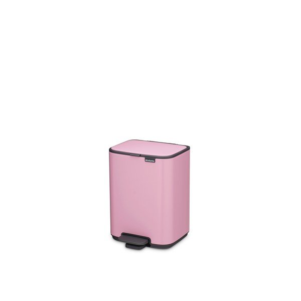 Cestino per la spazzatura rosa in acciaio con pedale 4 l Bo – Brabantia