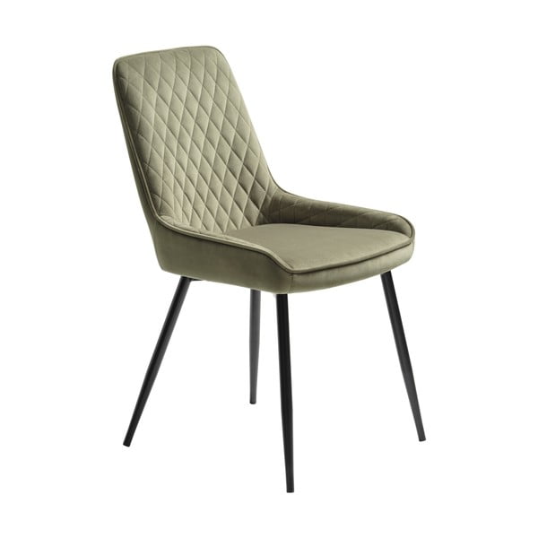 Sedia da pranzo in velluto verde Milton - Unique Furniture