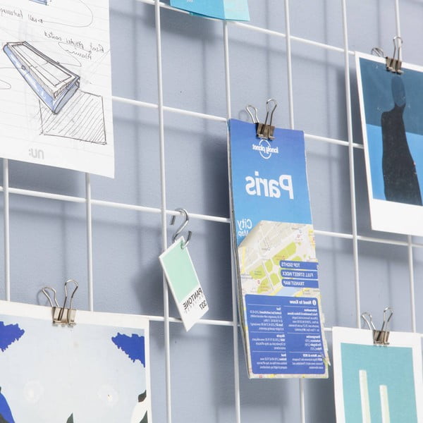 Metallo bianco Lavagna per promemoria, 50 x 70 cm - Evila Originals-image-4