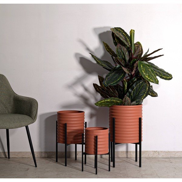 Set di coprivaso in metallo 3 pzø 36 cm Milly - Mauro Ferretti-image-1