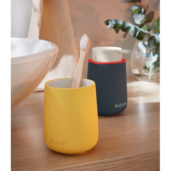 Distributore di sapone in ceramica grigia Cosy - Leitz-image-1