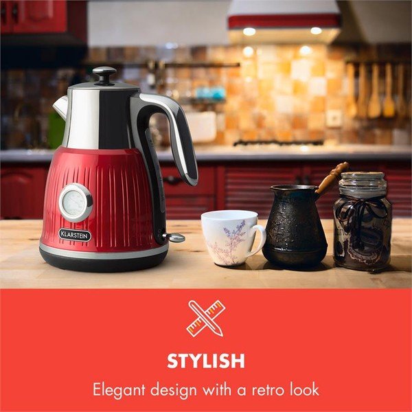 Bollitore rosso Cancan - Klarstein-image-1