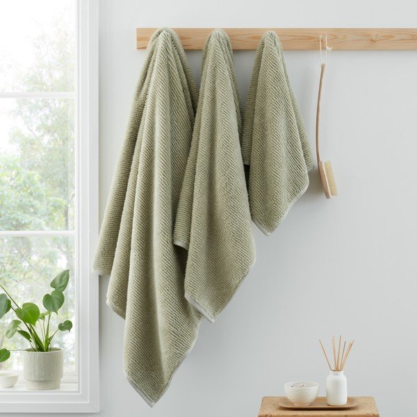 Asciugamano verde chiaro in cotone 70x127 cm Soft Zero Twist Spa Towel – Bianca-image-2