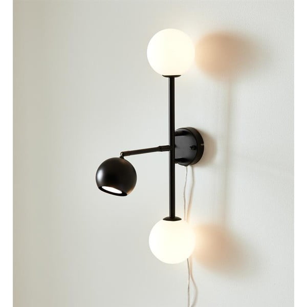 Lampada da parete nera, altezza 60 cm Beside - Markslöjd-image-1