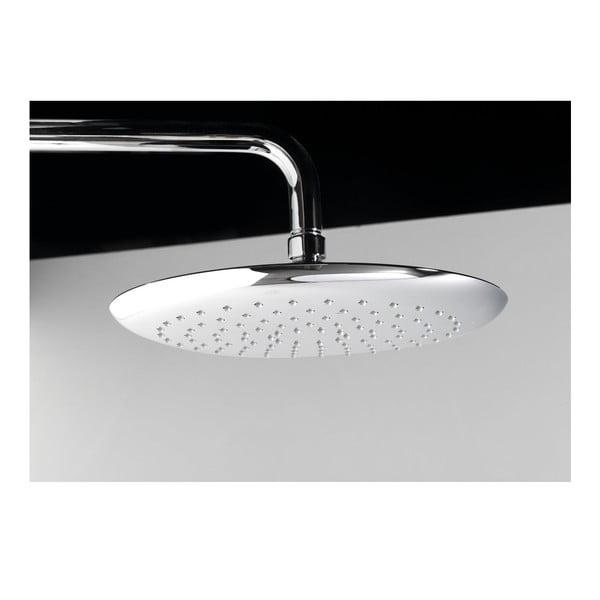 Set per doccia in ottone in argento lucido con rubinetto termostatico, soffione doccia e doccetta 131 cm Solaris – Sapho-image-4