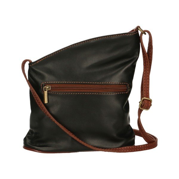 Borsa in pelle nera e marrone Garturo - Chicca Borse-image-1