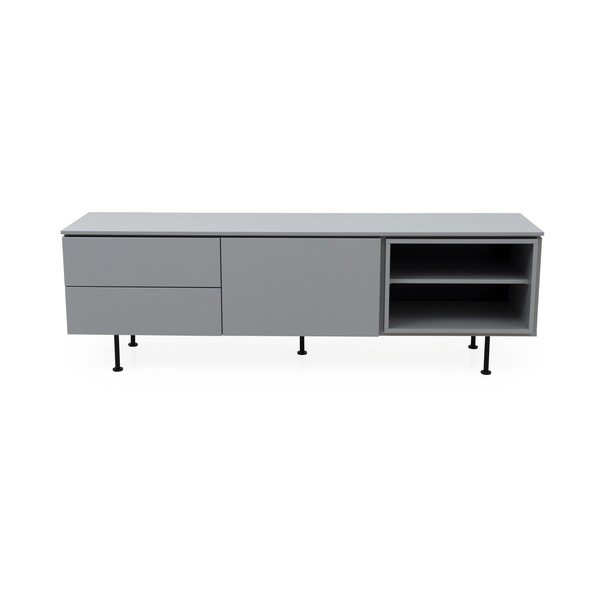 Cassettiera grigia , larghezza 180 cm Plain - Tenzo