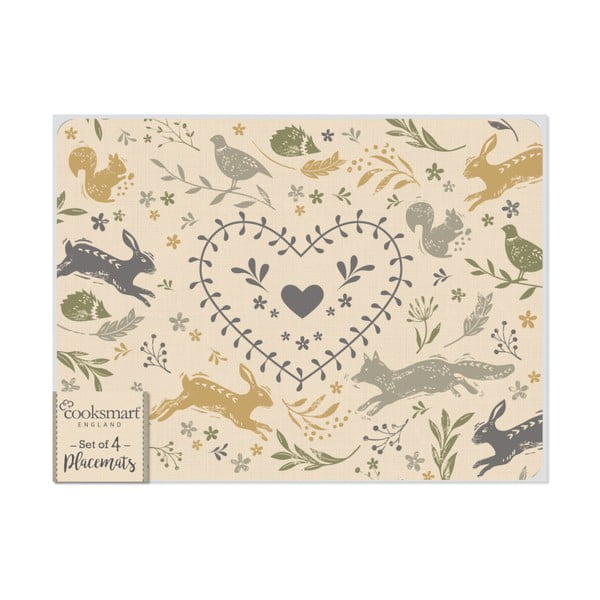 Tovagliette in sughero 4 pezzi 29x21 cm Woodland - Cooksmart ®-image-2