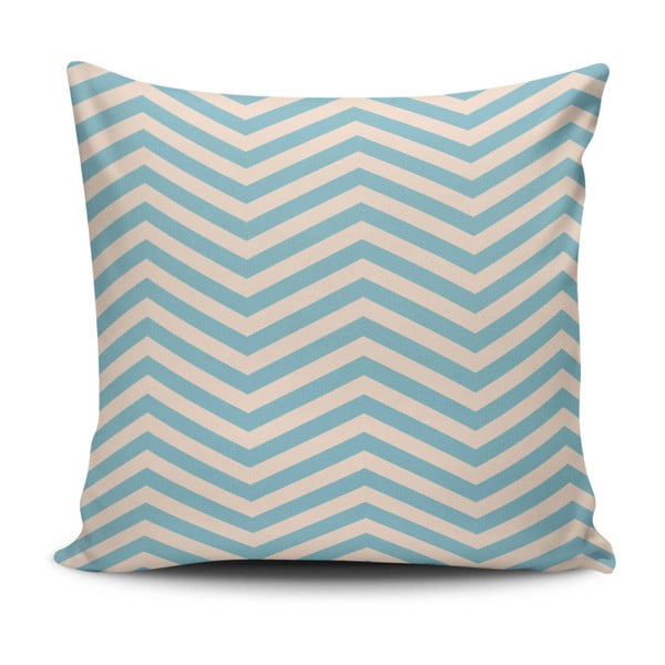 Cuscino con imbottitura Aqua Stripes, 43 x 43 cm - Unknown