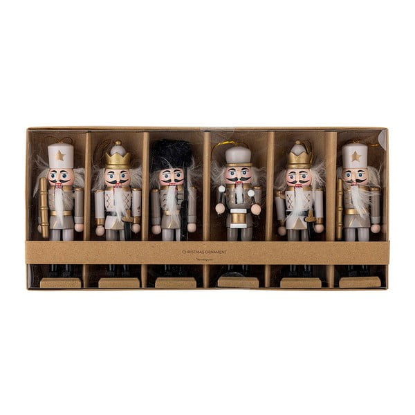 Decorazioni per albero di natale in set in legno 6 pz 13 cm Nikita – Bloomingville-image-2