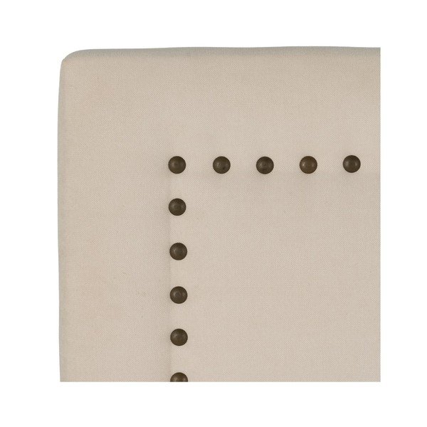 Testiera letto beige 165x130 cm - Ixia-image-3