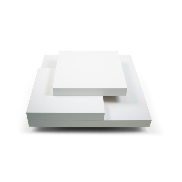 Tavolino bianco 90x90 cm Slate - TemaHome-image-4