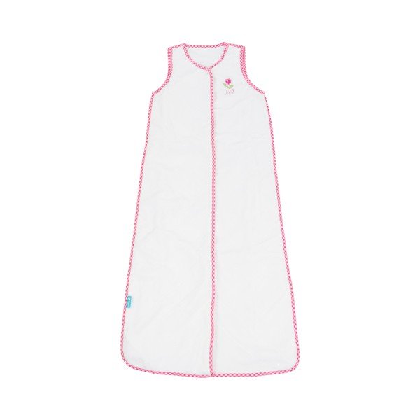 Sacco a pelo per neonati bianco e rosa - Tiseco Home Studio-image-1