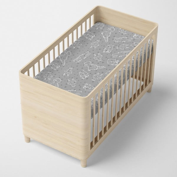 Lenzuolo in cotone per bambini, 60 x 120 cm Best Buddies - Moshi Moshi-image-1