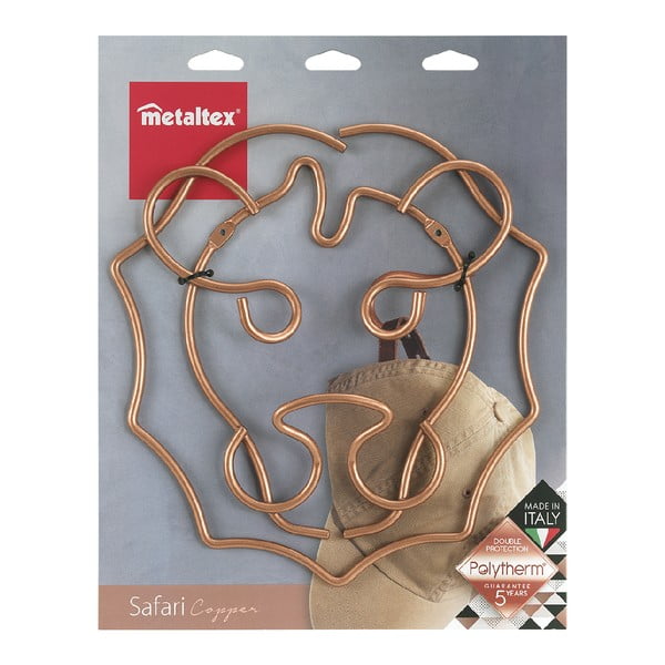 Appendiabiti da parete a forma di leone, larghezza 27 cm - Metaltex-image-2