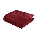 Copriletto burgundy in velluto con rivestimento trapuntato 220x220 cm Kingsley Matt Velvet – Catherine Lansfield