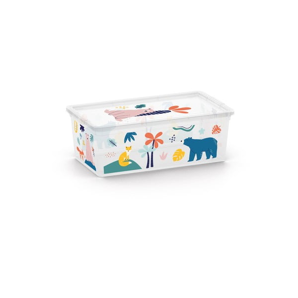 Scatola per bambini bianca in plastica 34x19x12 cm C Box Style – KIS