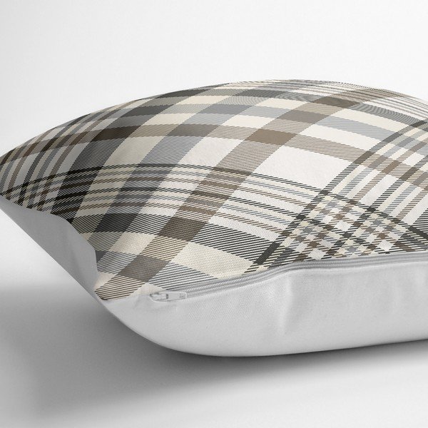 Federa in misto cotone a quadri, 70 x 70 cm - Minimalist Cushion Covers-image-1