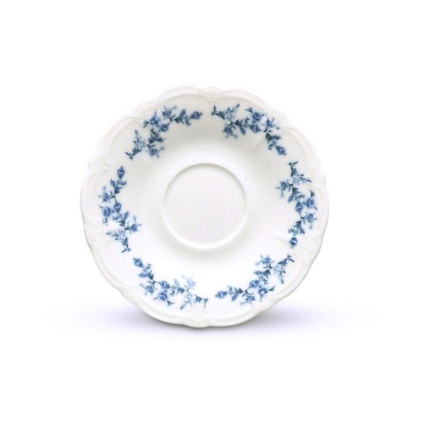 Piattino bianco/blu in porcellana ø 12 cm Retro – BonBistro