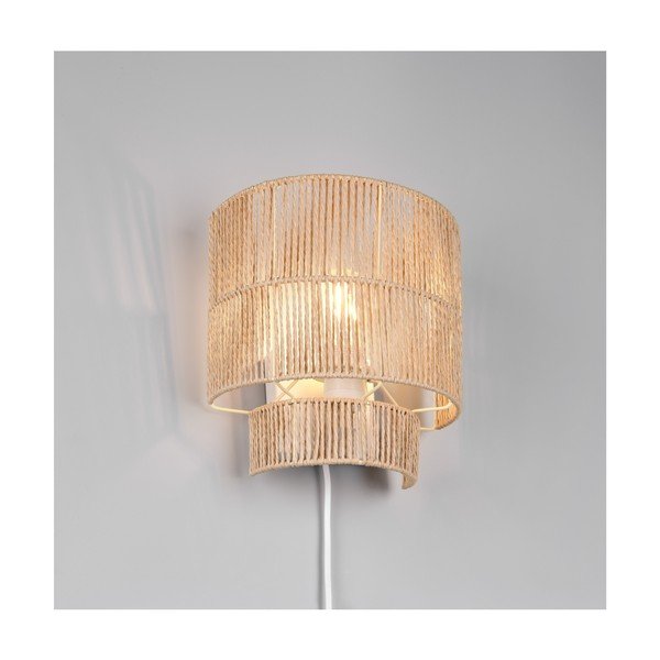 Lampada da parete di colore naturale con ricarica USB Satna – Reality-image-1