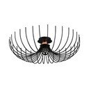 Plafoniera nera con paralume in metallo ø 56 cm Aspendos – Opviq lights