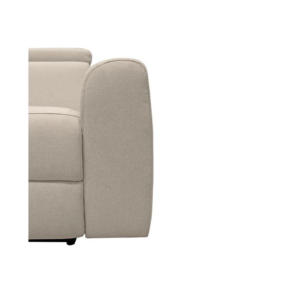 Divano in similpelle bianco 216 cm Capena - Støraa-image-4