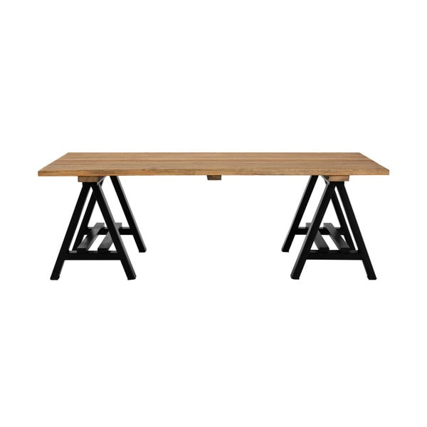 Tavolino con piano in legno di pino di colore naturale 80x140 cm Hampstead - Premier Housewares