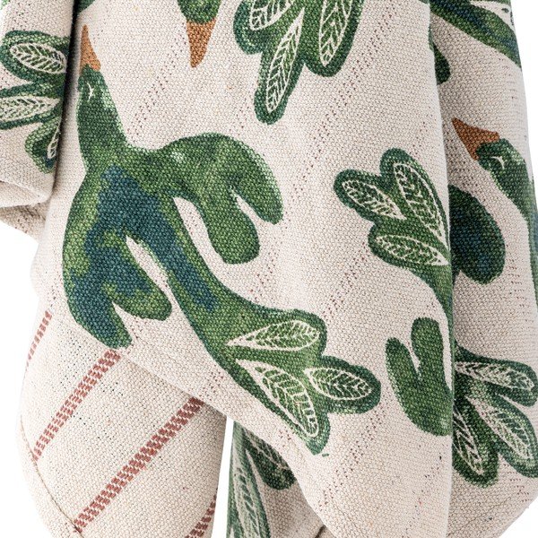 Coperta in cotone riciclato 130x160 cm Birdliva – Bloomingville-image-4
