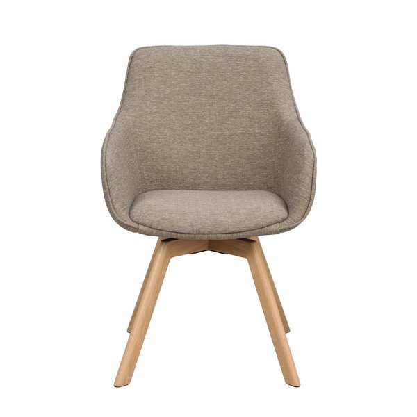 Set di sedie da pranzo beige in imbottito 2 pz Alison – Rowico-image-3