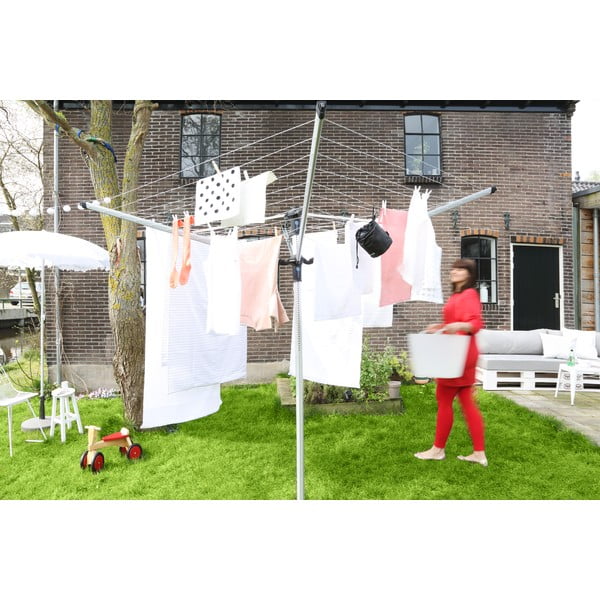 Stendino da giardino argentato 50 m Lift-o-Matic Advance – Brabantia-image-3