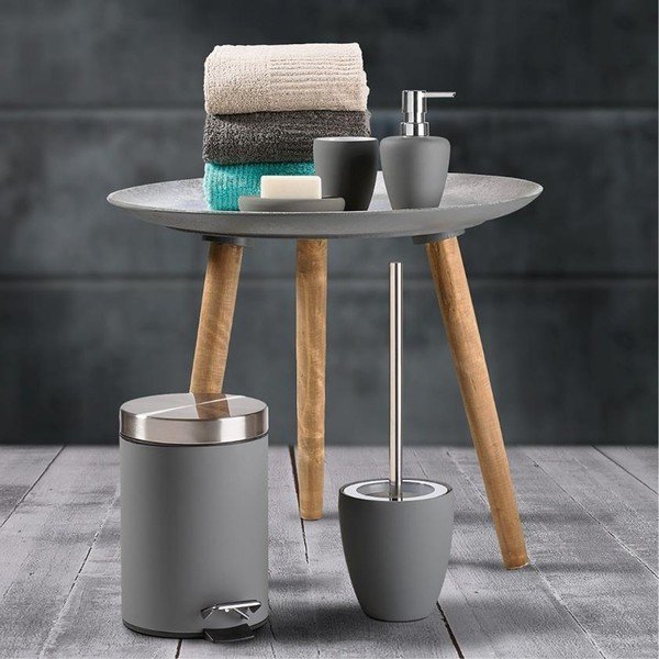 Šedý pedálový odpadkový koš Zone Confetti, 3 l-image-1