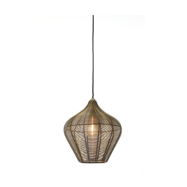Lampadario color bronzo in metallo ø 27 cm Alvaro – Light & Living-image-2