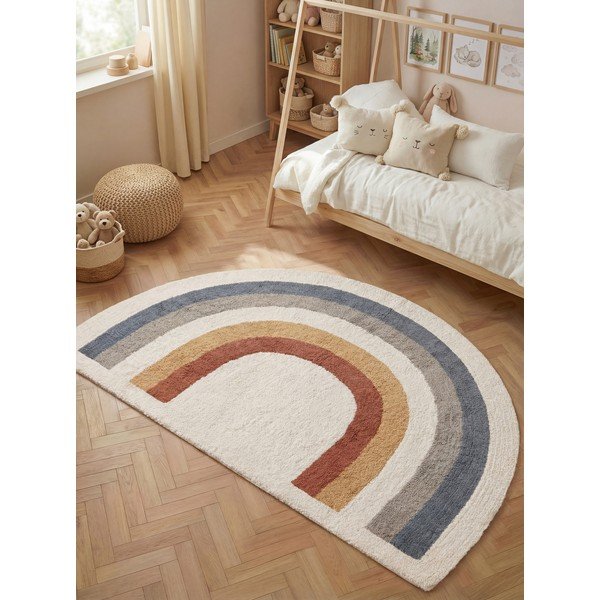 Tappeto per bambini color crema in cotone lavabile/tessuto a mano 140x200 cm Snuggle Riva – Hanse Home-image-1
