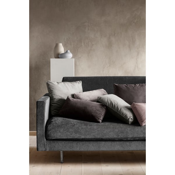 Federa grigio-marrone con effetto velluto , 45 x 45 cm - Blomus-image-1