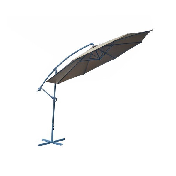 Ombrellone marrone ø 350 cm - Rojaplast-image-1