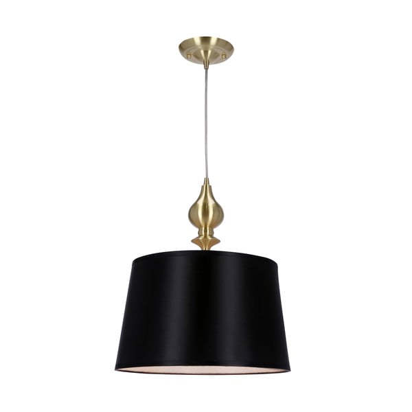 Lampada a sospensione di colore nero-oro ø 35 cm Prima Gold - Candellux Lighting-image-1