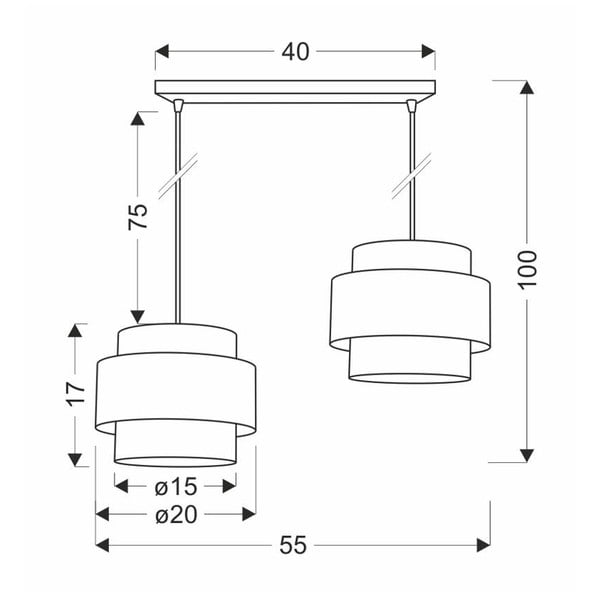 Lampada a sospensione con paralume in rattan bianco e naturale ø 20 cm Rattan - Candellux Lighting-image-2
