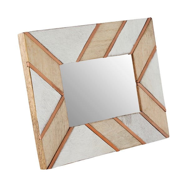 Cornice di legno bianca e beige 19x24 cm Bowerbird - Premier Housewares-image-1