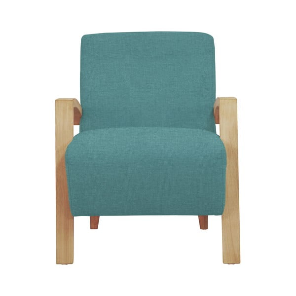 Světle modré křeslo se světlými nohami Windsor & Co Sofas Luna-image-2