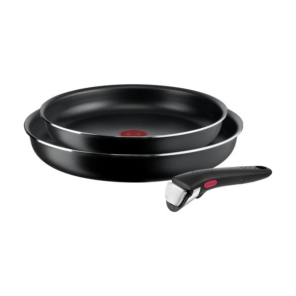 Set di pentole in alluminio 3 pezzi Ingenio Easy Cook & Clean Black - Tefal