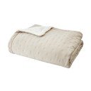 Copriletto trapuntato crema in lana d'agnello 220x230 cm Cosy Nori - Catherine Lansfield