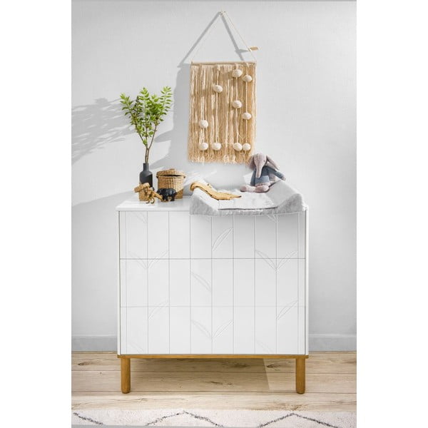 Cassettiera bianca per bambini Toteme Botanic - BELLAMY-image-1