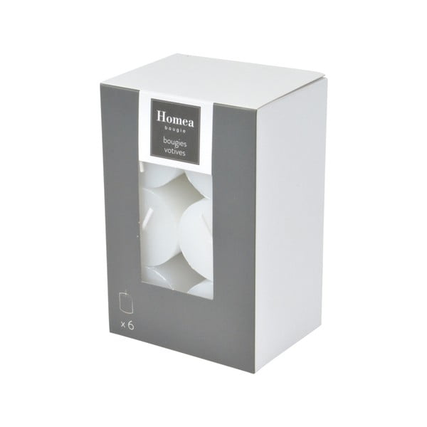 Candele in set da 6 pezzi tempo di combustione 6 h - Homéa-image-1