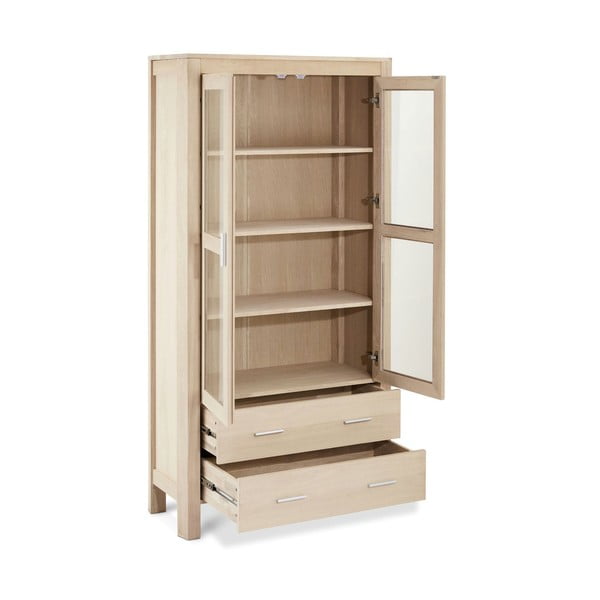 Vetrina in rovere naturale 100x190 cm Paris - Furnhouse-image-2